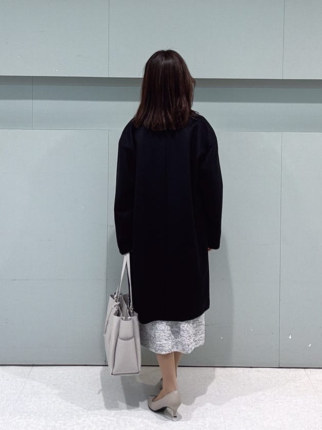 makiさんの「UNTITLED｜【洗える/ストレッチ】ツイードジャージワンピース」を使ったコーディネート