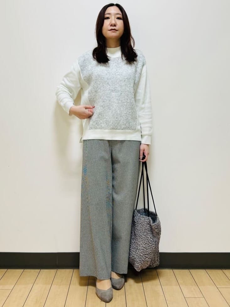 miiiさんの「Reflect｜【裏起毛／ゆったりシルエット】ストレートワイドパンツ」を使ったコーディネート