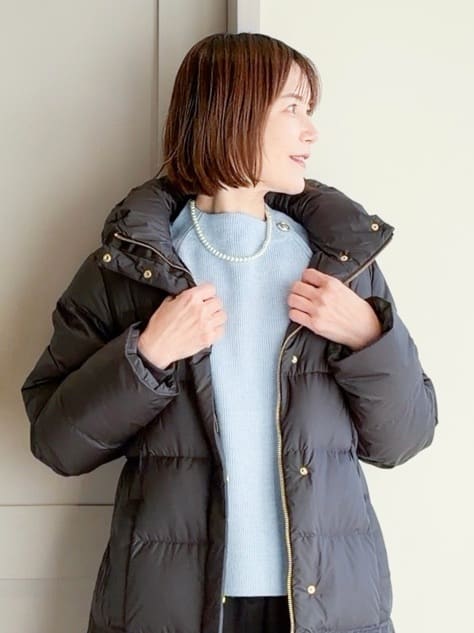 yamakoさんの「grove｜【名品アウター/800FP・多機能】つつまれダウンロング」を使ったコーディネート