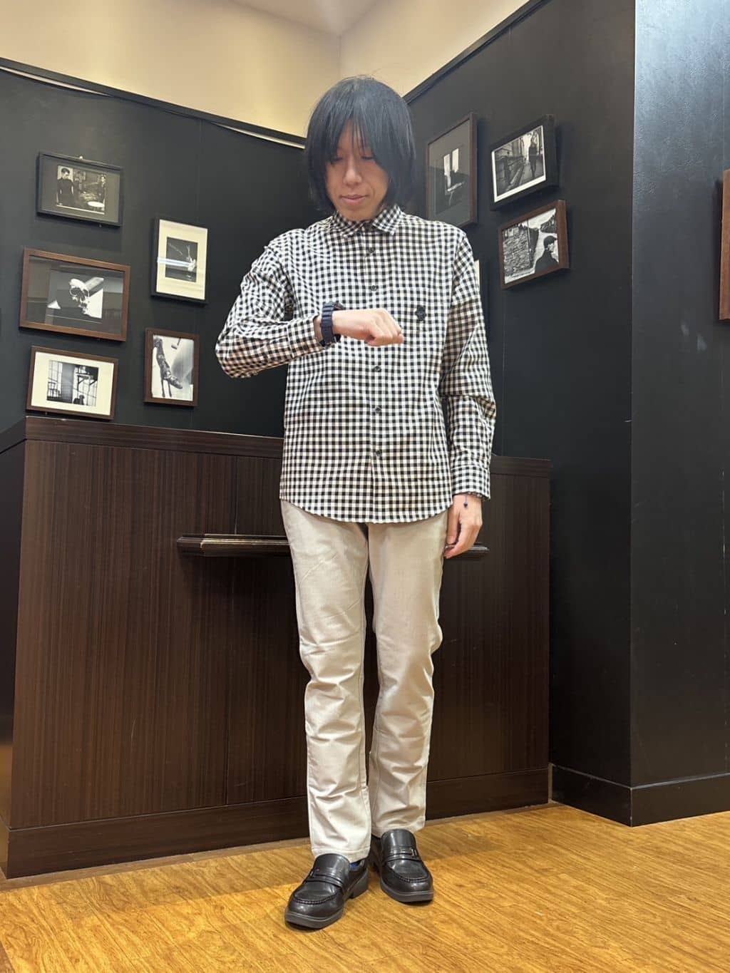 moritaさんの「TAKEO KIKUCHI｜カシミヤブレンド ビーバー調ステンカラーコート」を使ったコーディネート