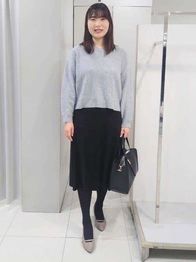 AZUSAさんの「Reflect｜【通勤】スエードライクフレアスカート」を使ったコーディネート