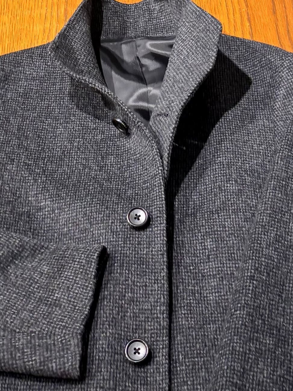 のぐみさんの「TAKEO KIKUCHI｜カシミヤブレンド ビーバー調ピンヘッドスタンドカラーコート」を使ったコーディネート
