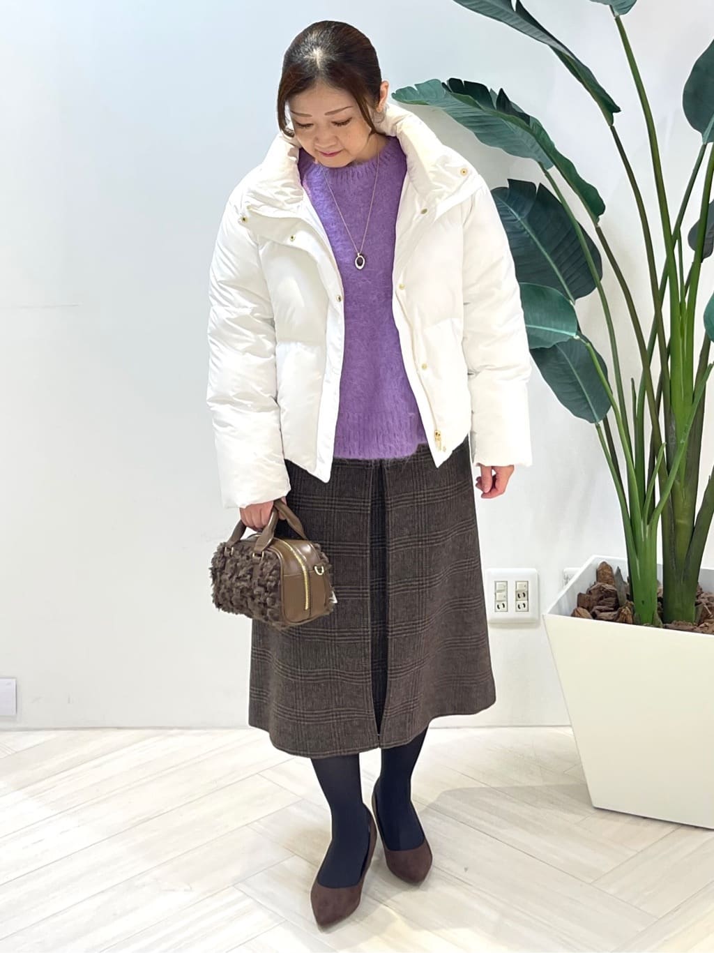 Tomoさんの「UNTITLED｜【トレンド/撥水機能/防寒】ショートダウンコート」を使ったコーディネート