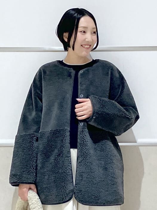 eriko さんの「Dessin｜【2WAY】フェイクムートンコート」を使ったコーディネート