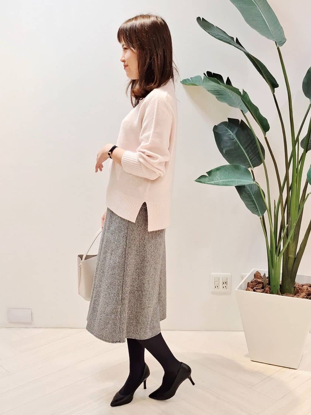 YuKaRiさんの「UNTITLED｜【8色展開/洗える】ウールカシミヤ ハイネックニット」を使ったコーディネート
