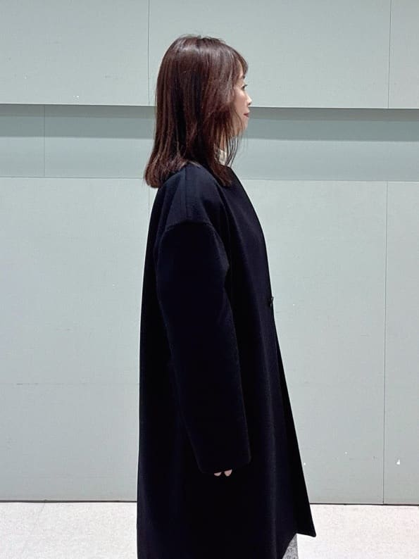 makiさんの「UNTITLED｜【洗える/ストレッチ】ツイードジャージワンピース」を使ったコーディネート
