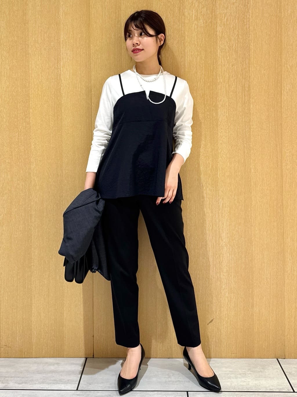 nanaさんの「UNTITLED｜【洗える/ゆったりシルエット】ビスチェドッキング　プルオーバー」を使ったコーディネート