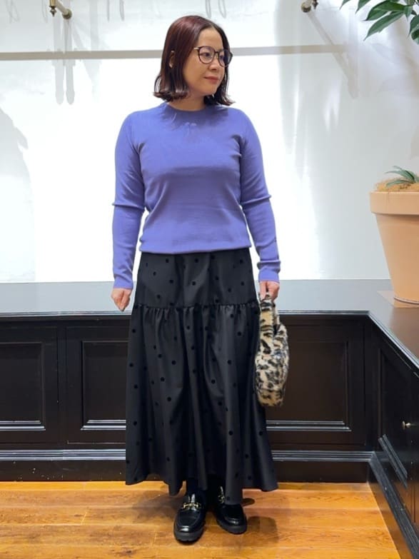 Asamiさんの「DRESSTERIOR｜コンパクトフェイクファーバッグ」を使ったコーディネート