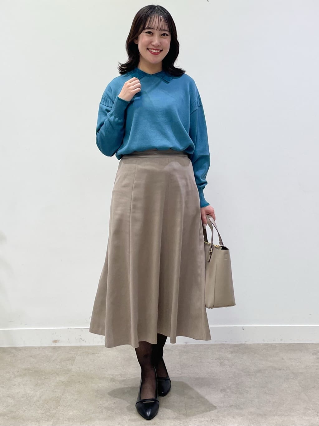 yukariさんの「Reflect｜【着映え◎】衿つきニットトップス」を使ったコーディネート