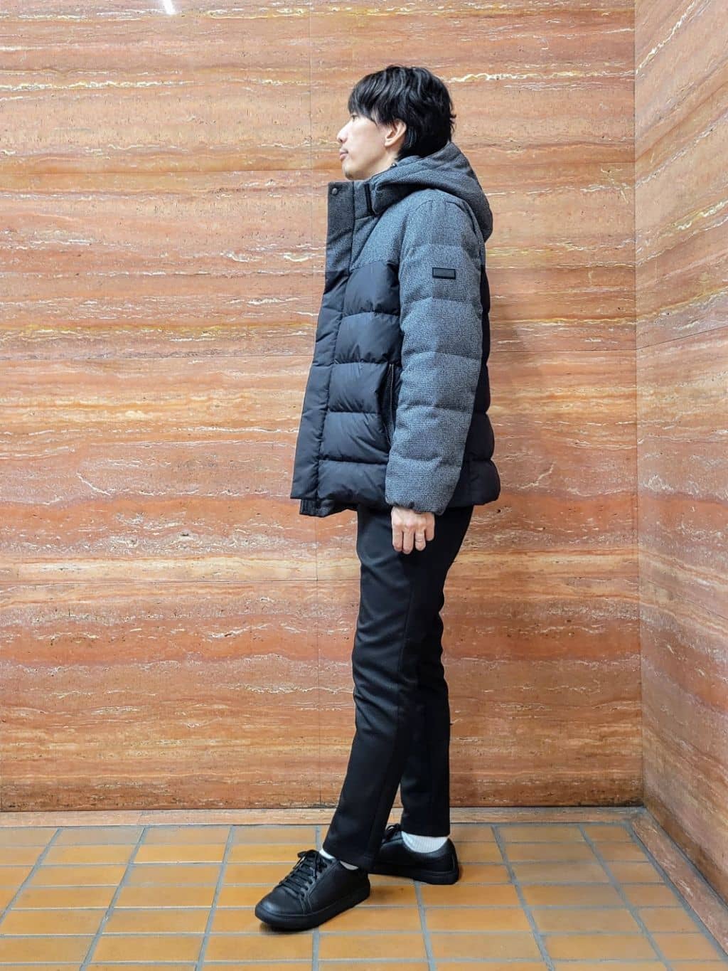 piroyaさんの「TAKEO KIKUCHI｜カラーコンビ ダウンブルゾン」を使ったコーディネート