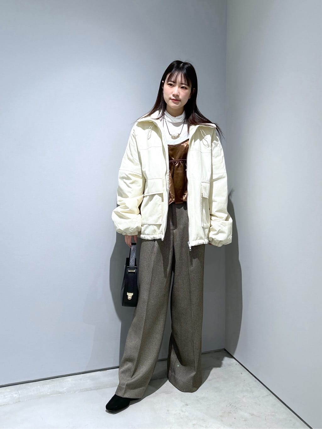 Renoさんの「INDIVI｜【再入荷】ビッグポケット中綿フォルムコート」を使ったコーディネート