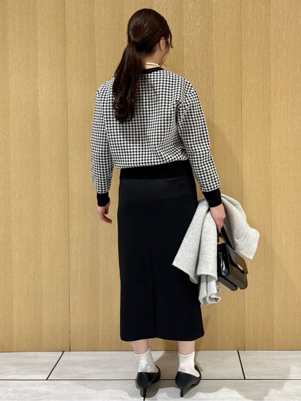 nanaさんの「UNTITLED｜【セットアップ可/洗える/ウエストゴム】ダンボールジャージスカート」を使ったコーディネート