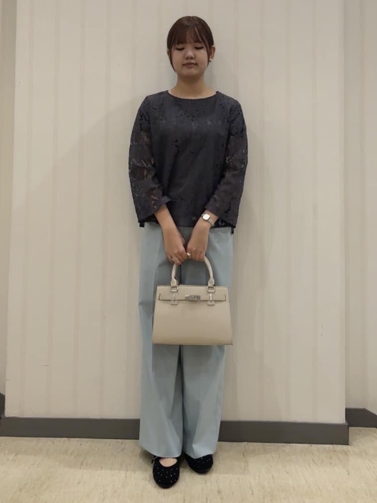 ちひさんの「INDIVI｜【新作褒められパンツ】快温ワイドパンツ」を使ったコーディネート