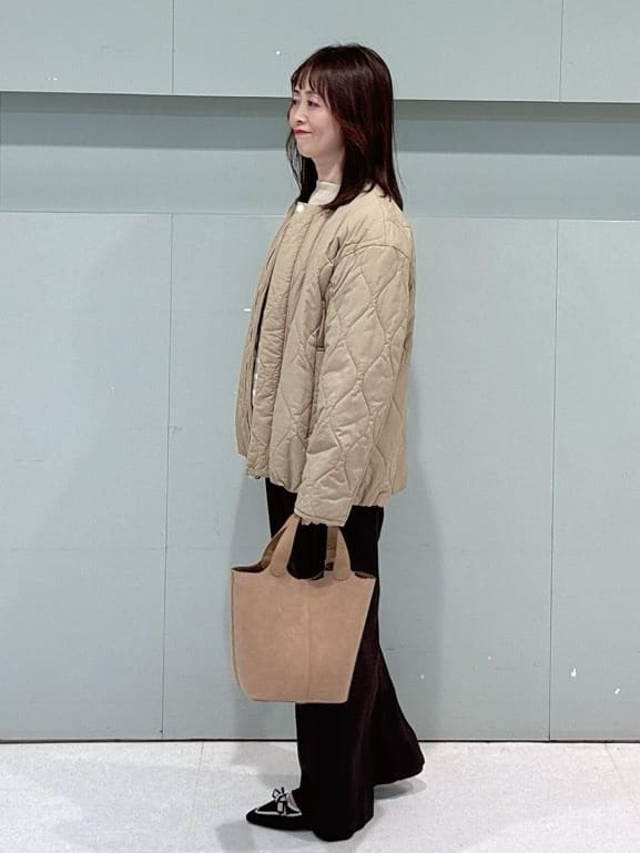 makiさんの「UNTITLED｜【洗える】モックネックミラノリブニット」を使ったコーディネート