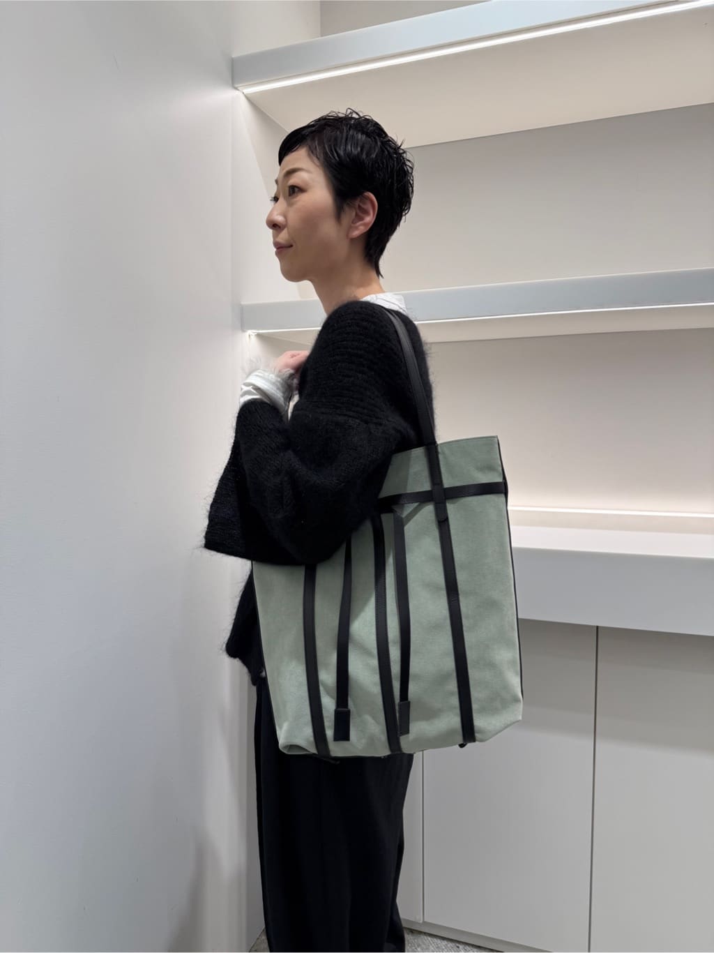 Kさんの「HIROKO HAYASHI｜PANIER CAMOSCIO（パニエ カモッショ）トートバッグ」を使ったコーディネート