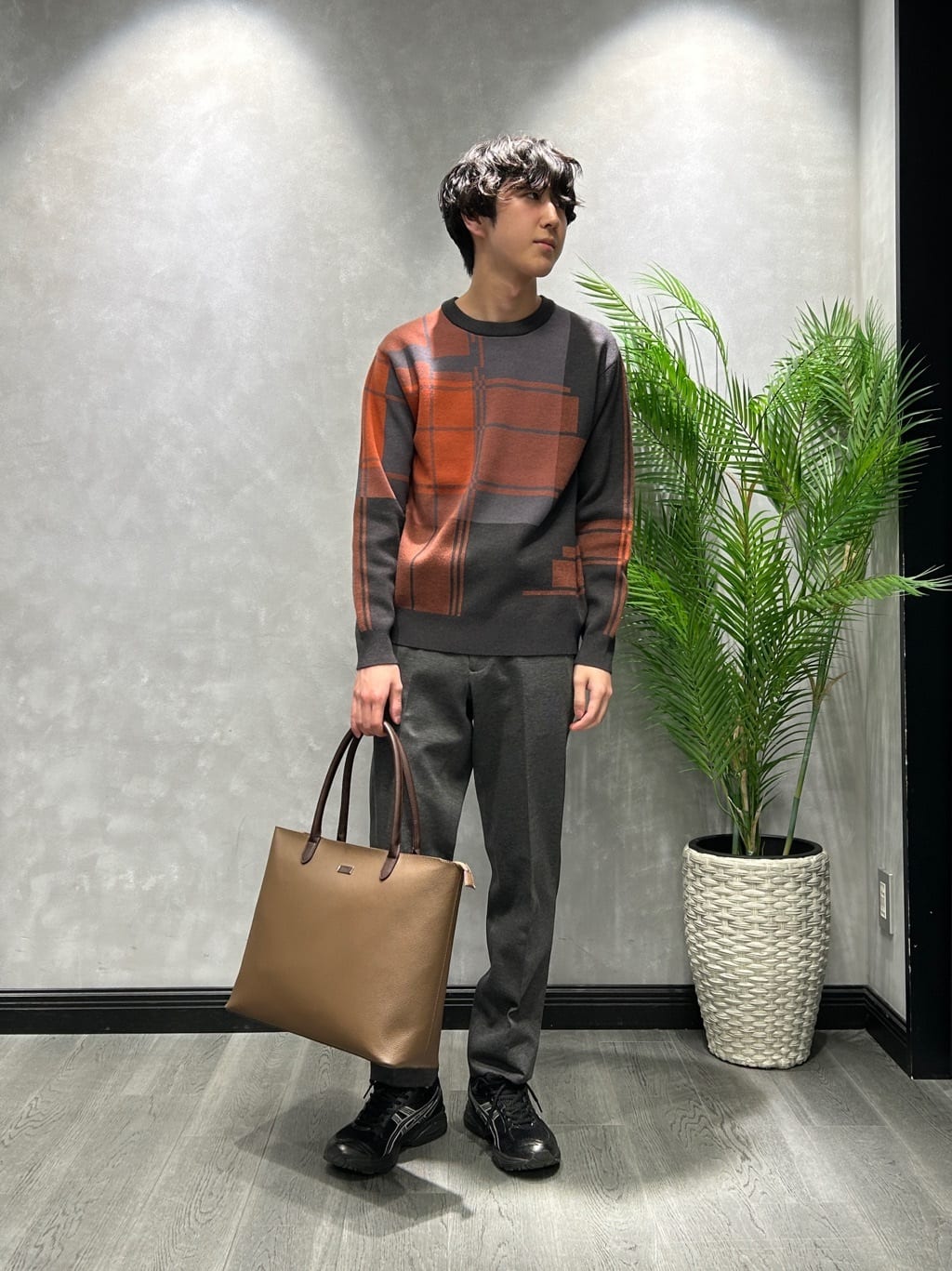 ruiさんの「TAKEO KIKUCHI｜カシミヤブレンド ビーバー調ステンカラーコート」を使ったコーディネート
