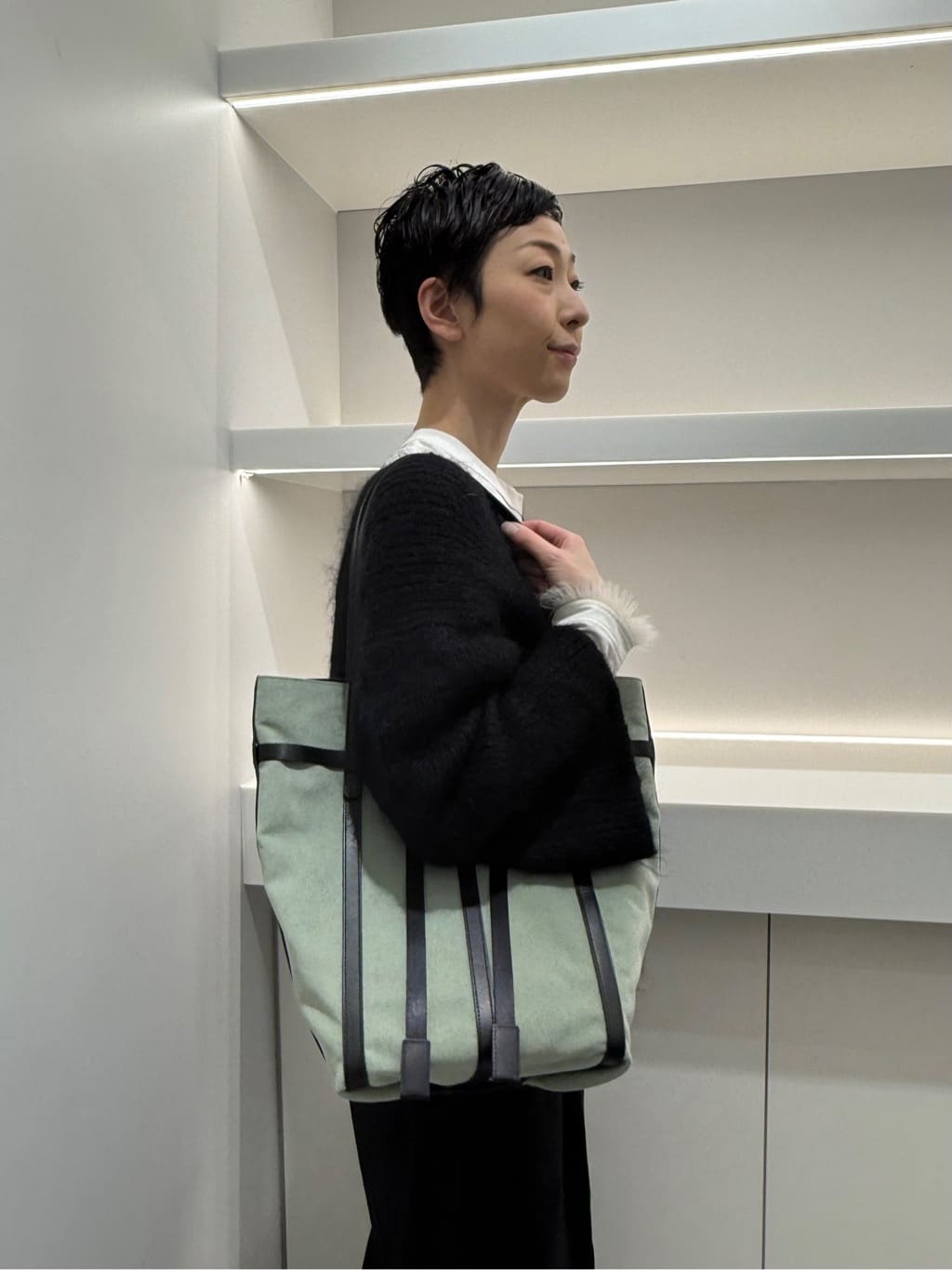 Kさんの「HIROKO HAYASHI｜PANIER CAMOSCIO（パニエ カモッショ）トートバッグ」を使ったコーディネート