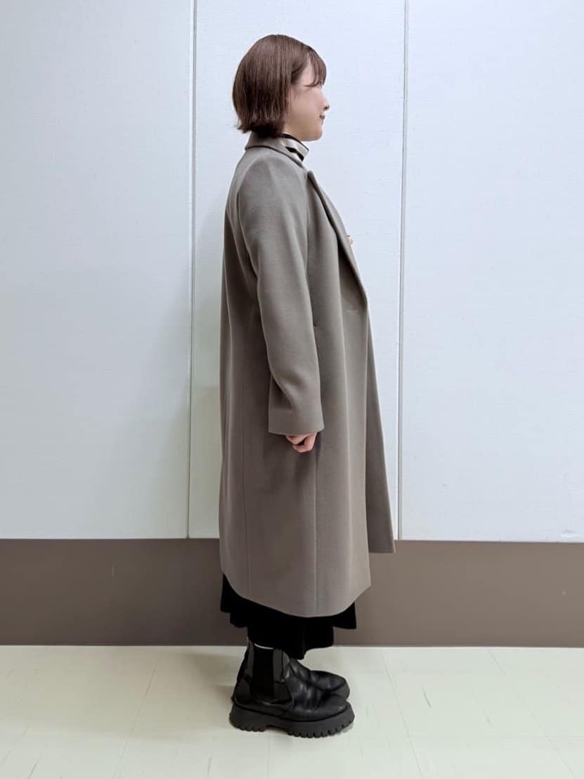 Rikoさんの「INDIVI｜【洗える／毛玉になりにくい】エクストラファインウール リブタートルニット」を使ったコーディネート