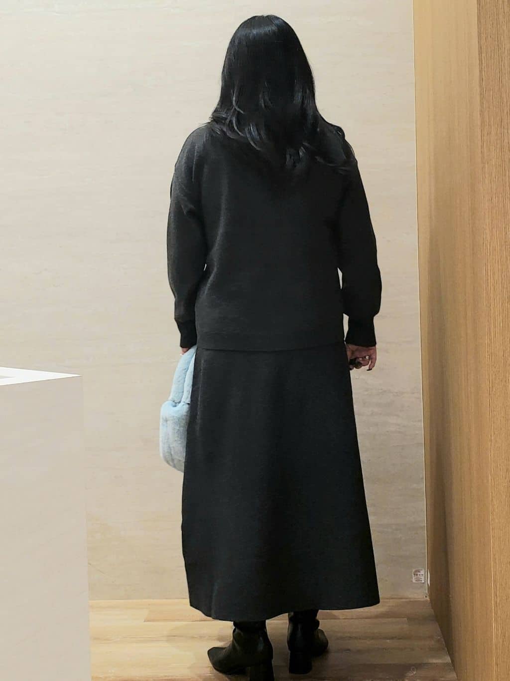 ちぃさんの「OPAQUE.CLIP｜サイド編地切替ニットトップス／セットアップ対応【洗濯機OK】」を使ったコーディネート
