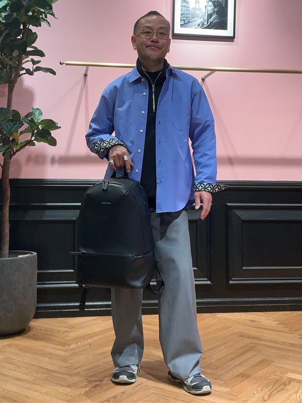 torigoeさんの「DRESSTERIOR｜リサイクルレザーバックパック」を使ったコーディネート