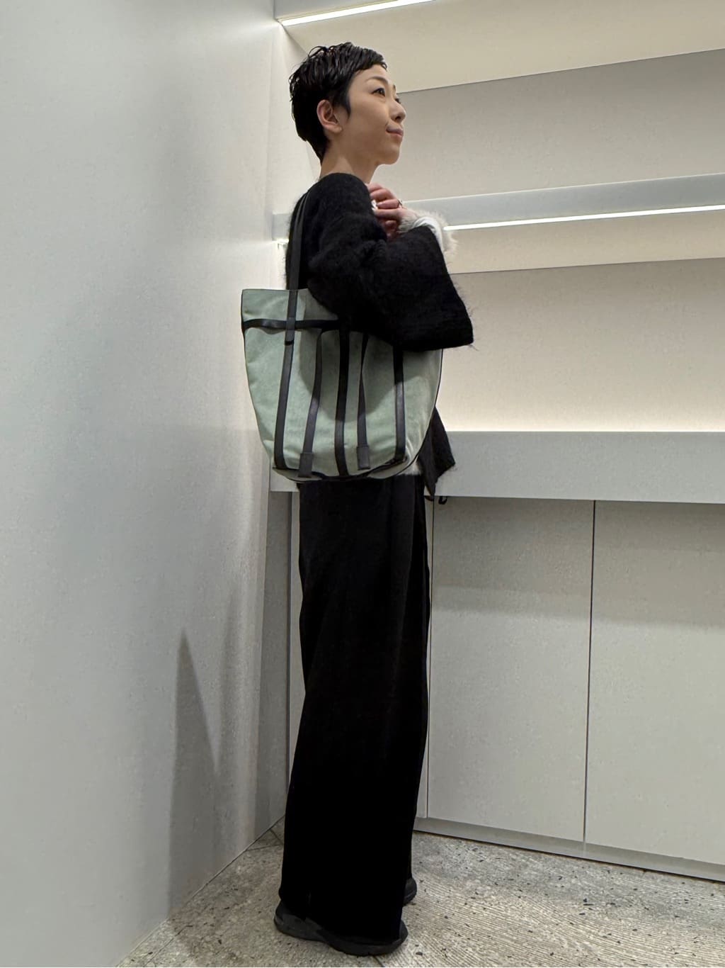 Kさんの「HIROKO HAYASHI｜PANIER CAMOSCIO（パニエ カモッショ）トートバッグ」を使ったコーディネート
