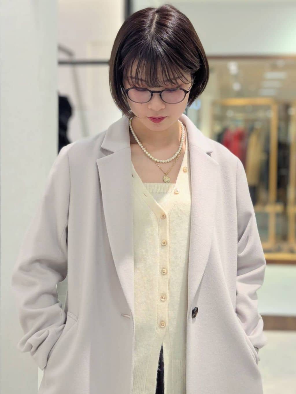 nonoさんの「UNTITLED｜【スタイリッシュ／オンオフ兼用】ウールチェスターコート」を使ったコーディネート