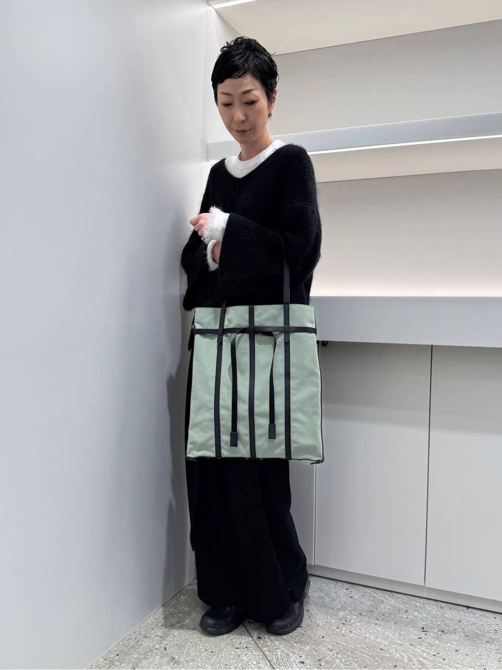 Kさんの「HIROKO HAYASHI｜PANIER CAMOSCIO（パニエ カモッショ）トートバッグ」を使ったコーディネート