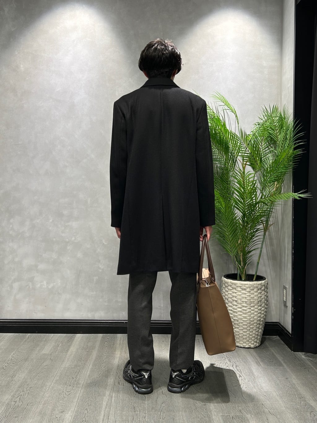ruiさんの「TAKEO KIKUCHI｜カシミヤブレンド ビーバー調ステンカラーコート」を使ったコーディネート