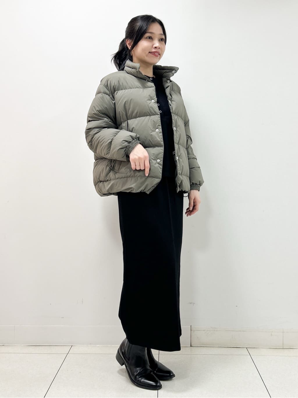 Kaiさんの「Dessin｜【セットアップ可/洗える】切り替えデザインサイドリブスカート」を使ったコーディネート