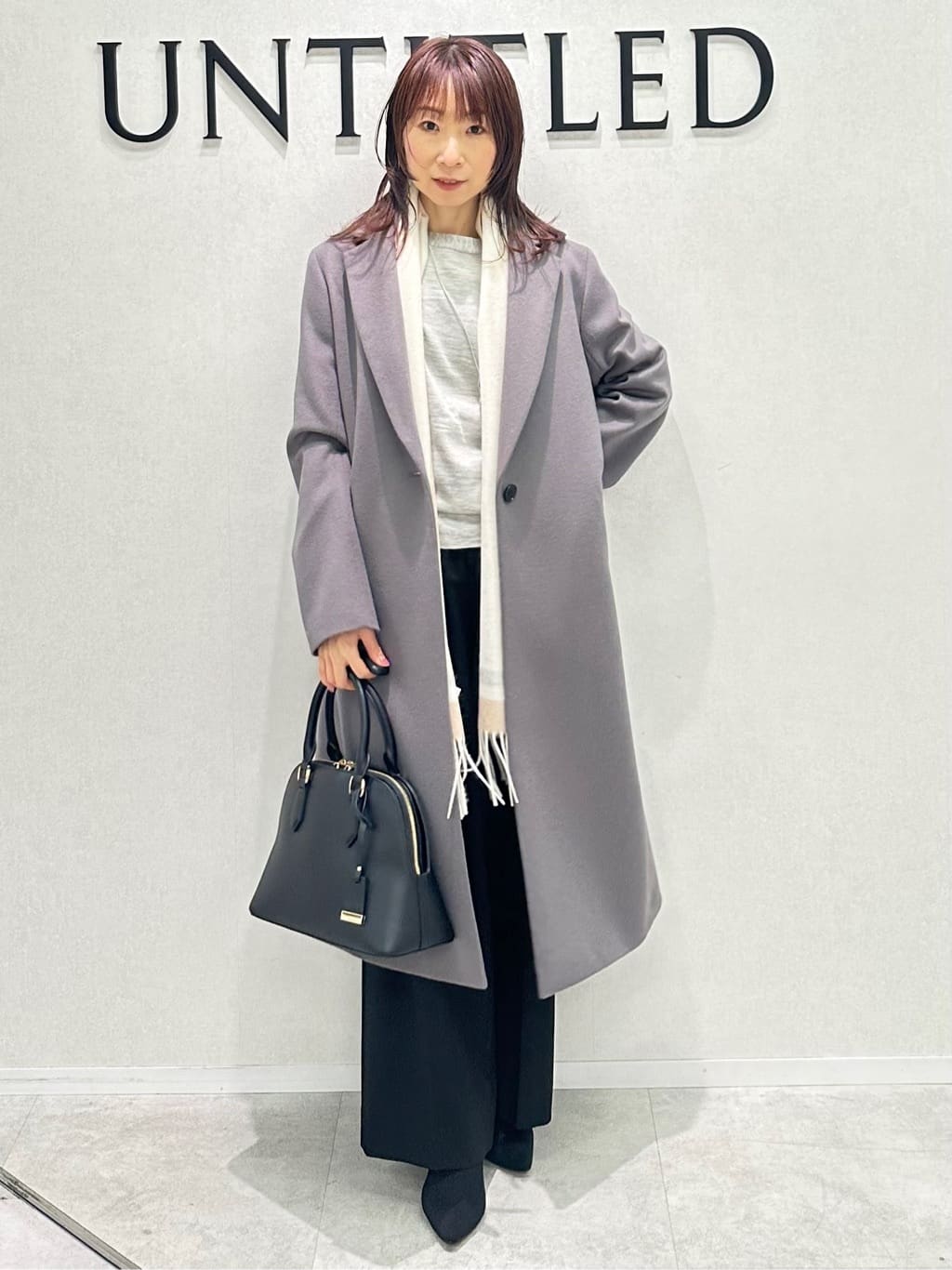 Miwaさんの「UNTITLED｜【アンサンブル可/洗える】シルクウールカシミヤ ドルマンスリーブニット」を使ったコーディネート