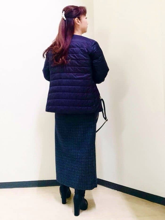 花さんの「Reflect｜【リバーシブルで着られる◎】ダイヤ柄キルトジャケット」を使ったコーディネート