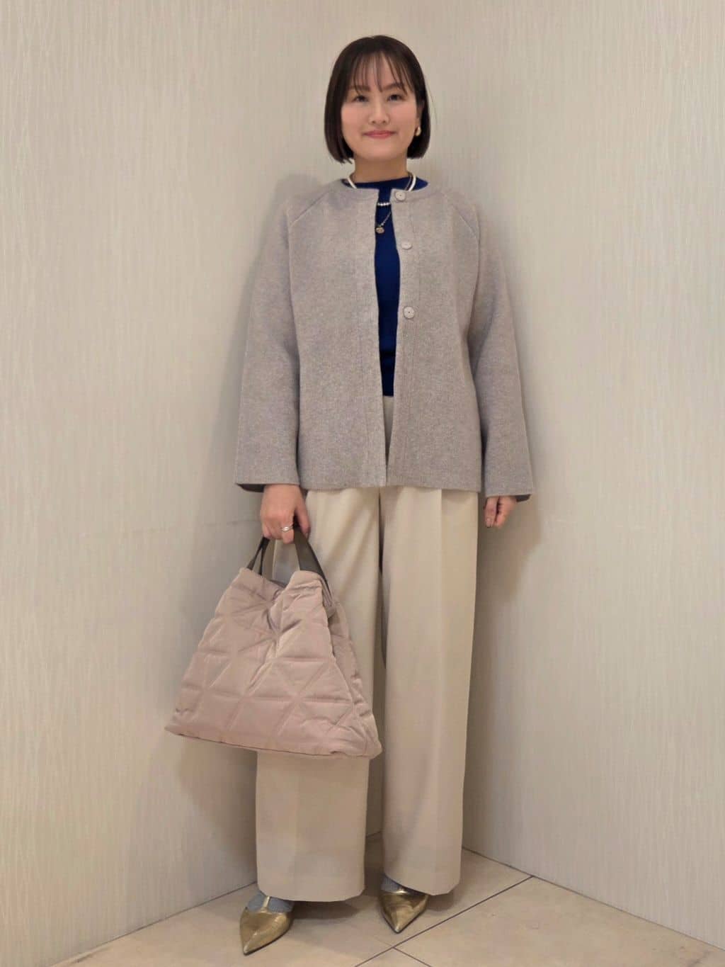 naokoさんの「UNTITLED｜【軽アウター/ミドル丈】ウールニットコーディガン」を使ったコーディネート