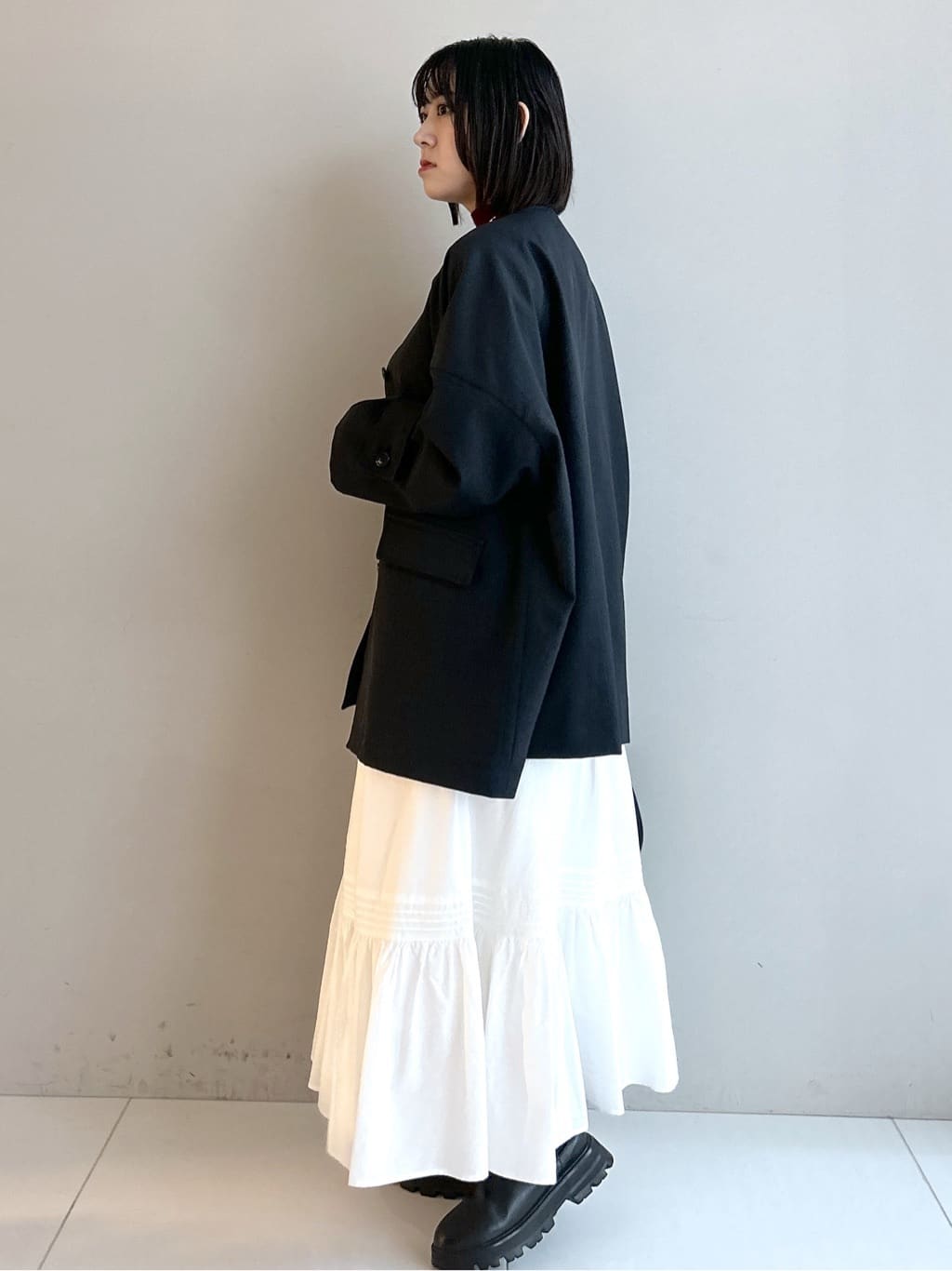 Hirokaさんの「Dessin｜【花粉ガード/撥水加工/洗える】クルーネックスプリングコート」を使ったコーディネート