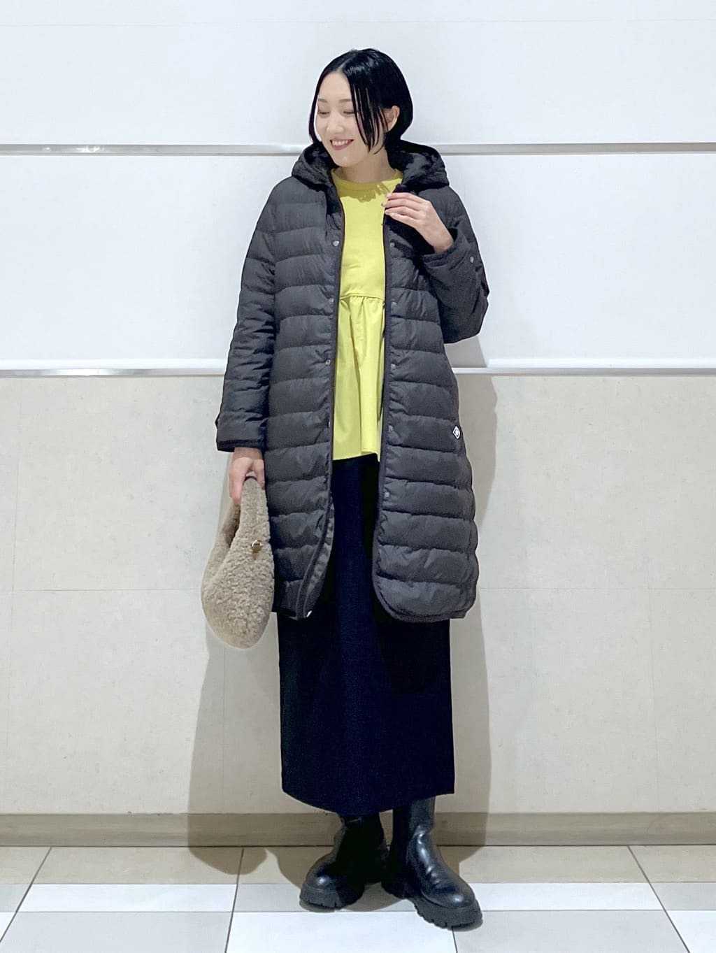 eriko さんの「Dessin｜【撥水・2WAY】ミュラーダウンコートロング丈」を使ったコーディネート