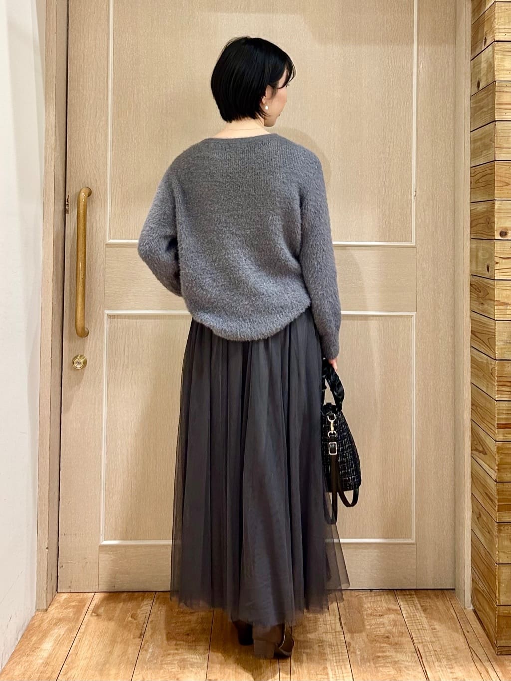 ちぐささんの「SHOO･LA･RUE｜【2WAY】上品に輝く ダイヤレーンネックレス」を使ったコーディネート
