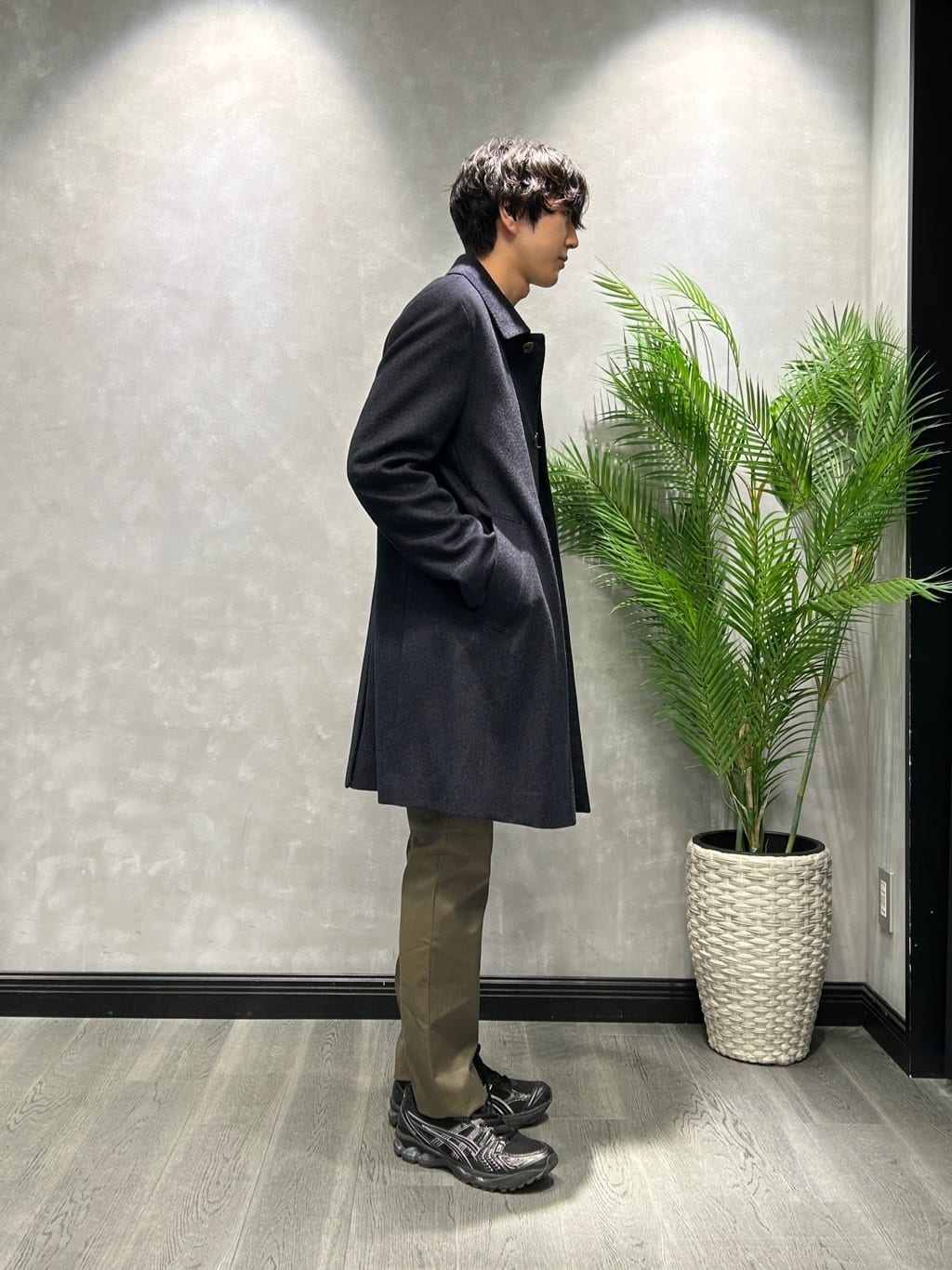 ruiさんの「TAKEO KIKUCHI｜カシミヤブレンド ビーバー調ステンカラーコート」を使ったコーディネート