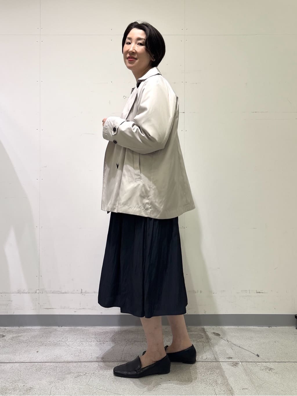 yuriさんの「INDIVI｜【洗える】ギャザーフレアワンピース」を使ったコーディネート