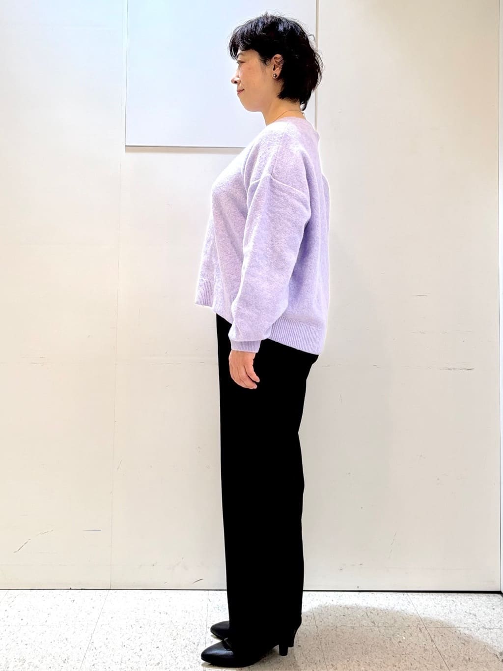 ヤスコさんの「Reflect｜【ウエスト総ゴム／セットアップ可】フルレングスストレートパンツ」を使ったコーディネート