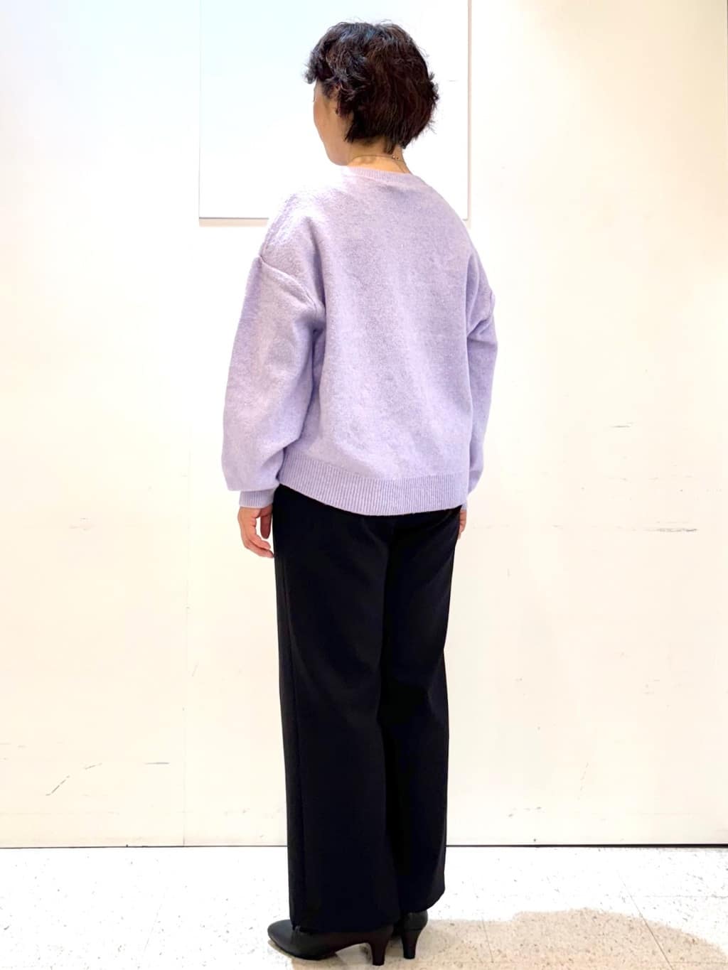 ヤスコさんの「Reflect｜【ウエスト総ゴム／セットアップ可】フルレングスストレートパンツ」を使ったコーディネート
