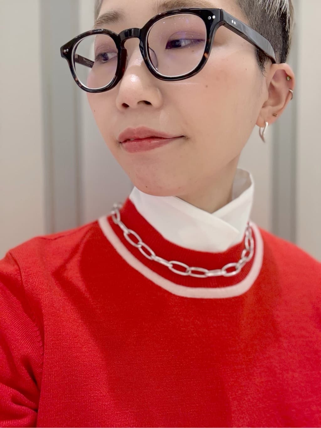  Ayumiさんの「grove｜オーガンジーレイヤードシャツ」を使ったコーディネート