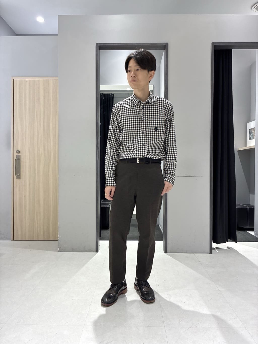わいずみさんの「TAKEO KIKUCHI｜【None Of Stress】アクティブジャージ 千鳥 ジャケット」を使ったコーディネート