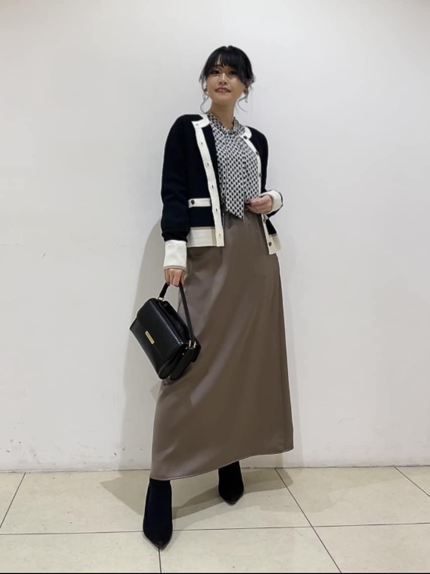 watanabeさんの「UNTITLED｜【アンサンブル可/ジャケット風】ウールミラノリブカーディガン」を使ったコーディネート