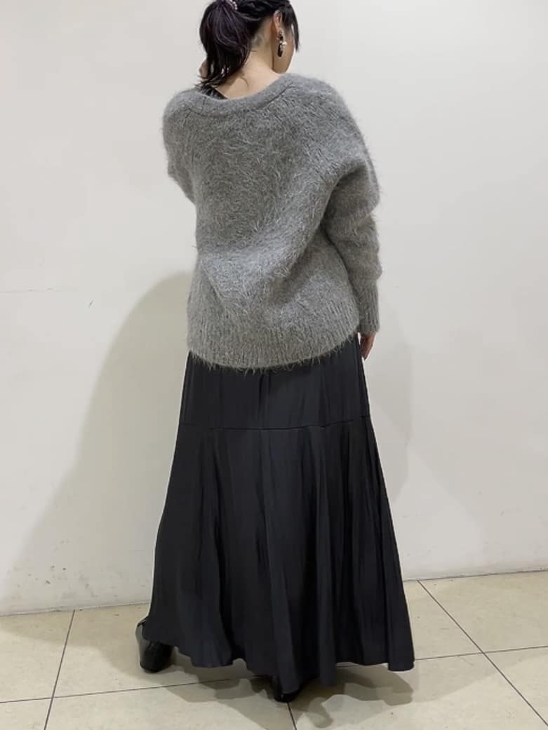watanabeさんの「UNTITLED｜【ゆったり】アルパカ混シャギー カーディガン」を使ったコーディネート