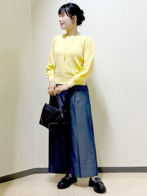  beni_gingerさんの「Reflect｜【選べる8色／スカートにもパンツにも◎】ウール混ボートネックニット」を使ったコーディネート