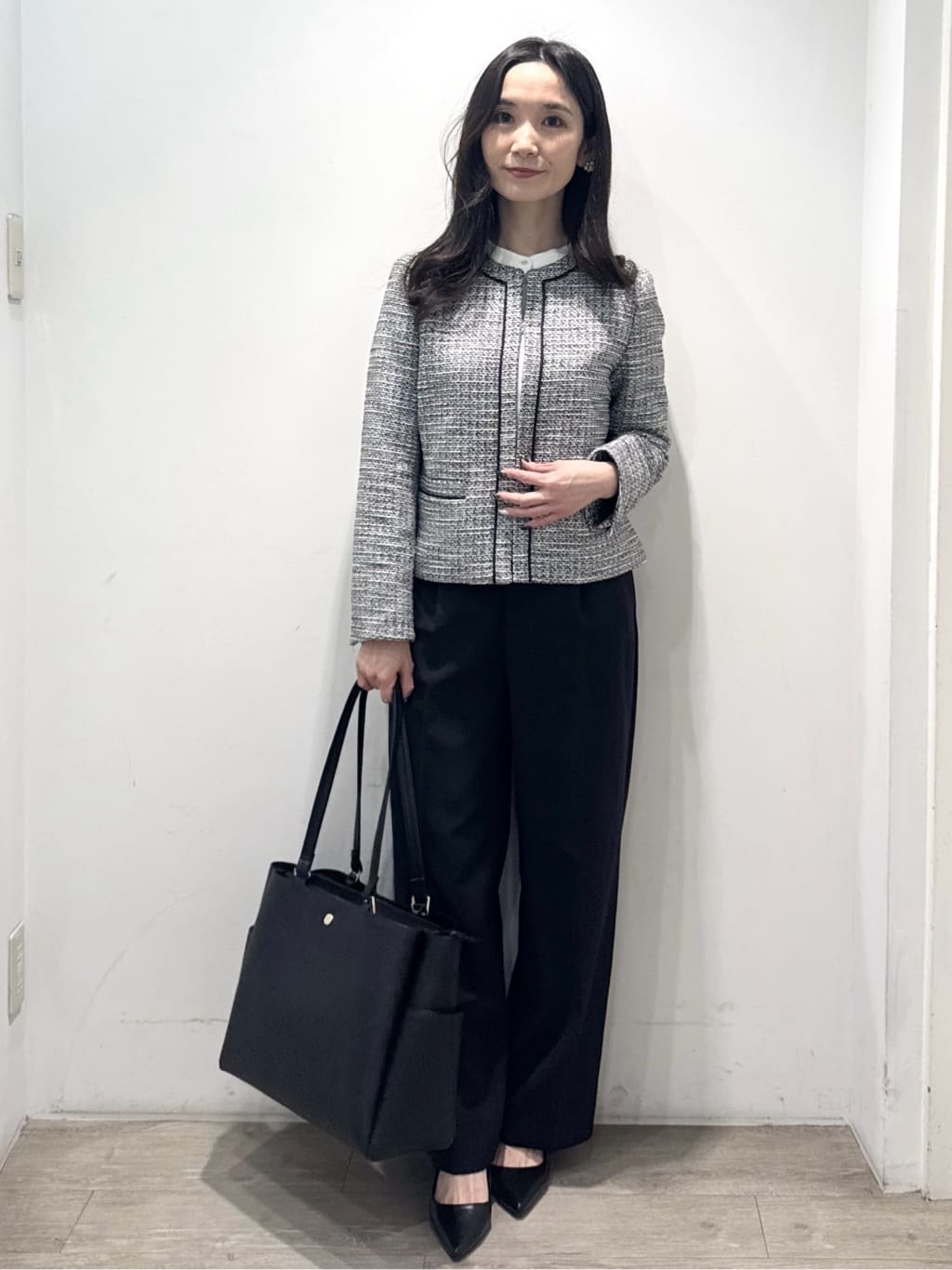 yuicciさんの「OPAQUE.CLIP｜《通勤対応》 コットンツイードジャケット」を使ったコーディネート