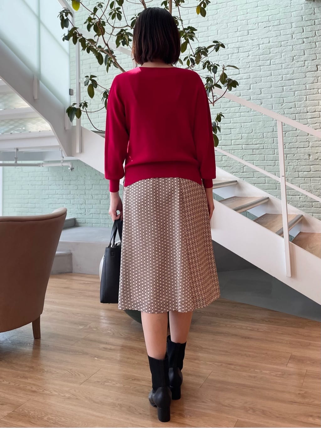 あやたかさんの「Reflect｜【選べる6色／長く着られる◎】ボートネックニット」を使ったコーディネート