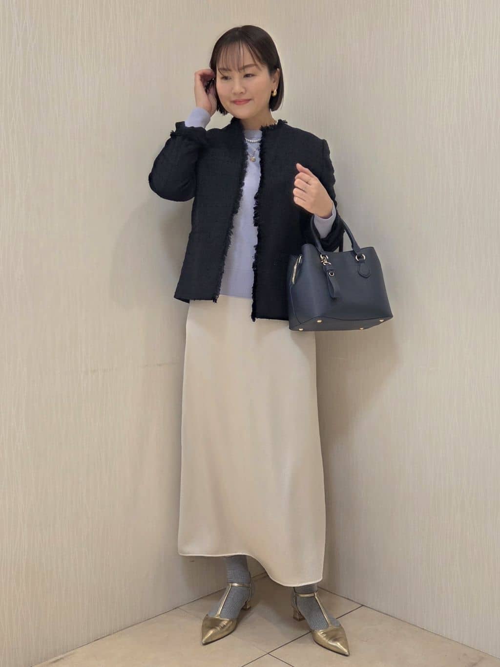 naokoさんの「UNTITLED｜【仕事着/スーツ】ファンシーツイード ジャケット」を使ったコーディネート