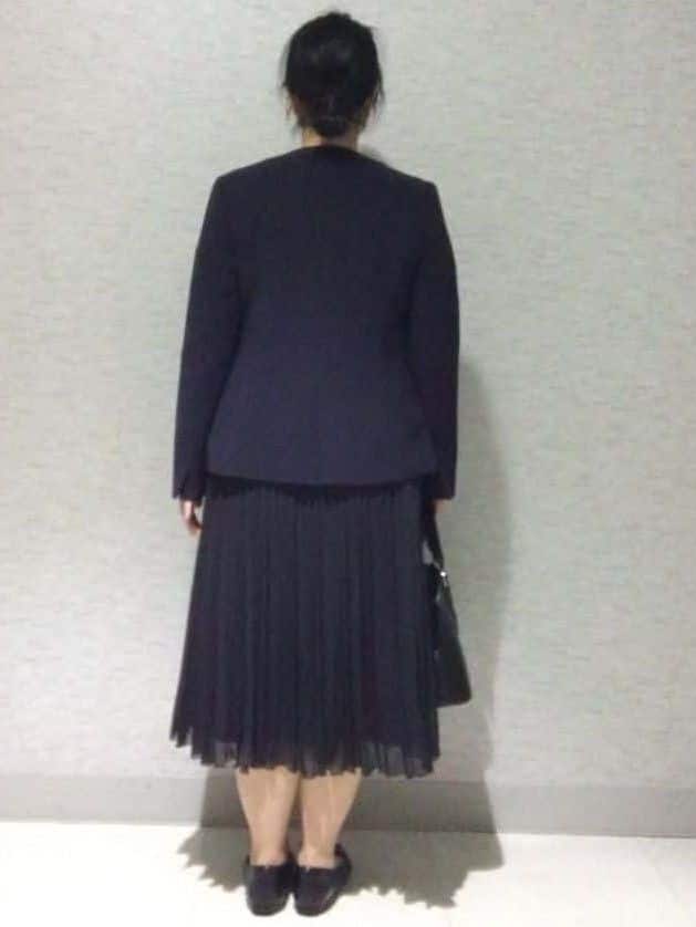 sakoさんの「Reflect｜【SS-4Lサイズ／通勤／セットアップ可】ノーカラージャケット」を使ったコーディネート