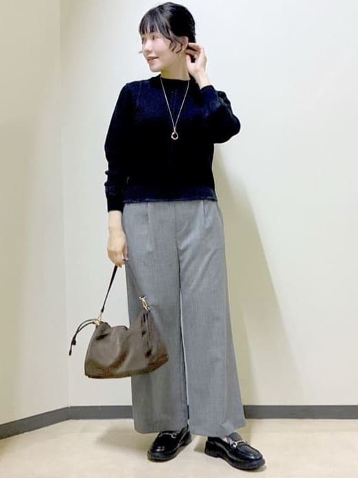  beni_gingerさんの「Reflect｜【ほんのりラメ感◎】ケーブル柄ニット」を使ったコーディネート