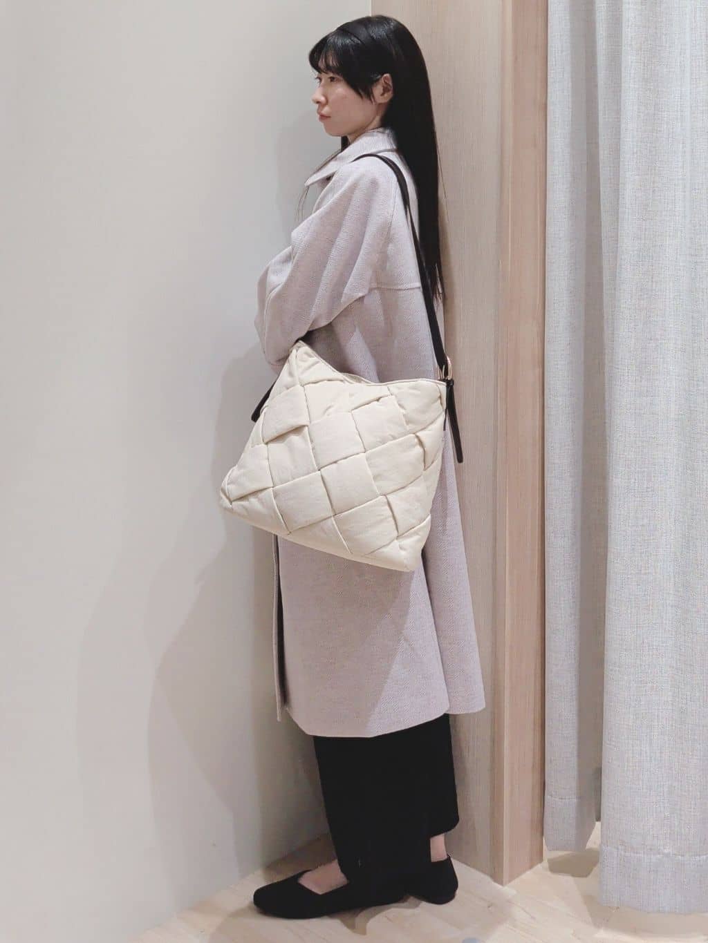 Yuiさんの「grove｜袖口配色リブニット」を使ったコーディネート
